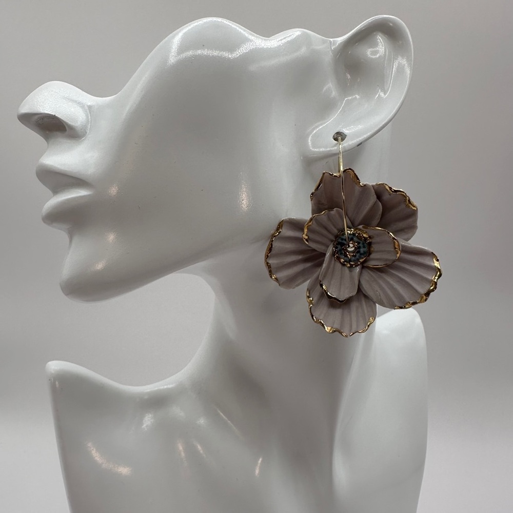 Handmade Luxury Ceramic Earrings – Unique, Lightweight, and Artistic Jewelry